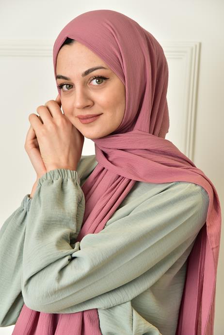 Gauze Wrinkle Solid Hijabs