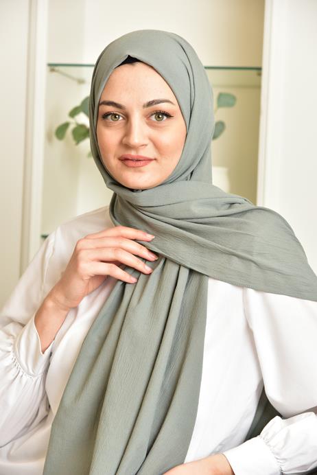 Gauze Wrinkle Solid Hijabs